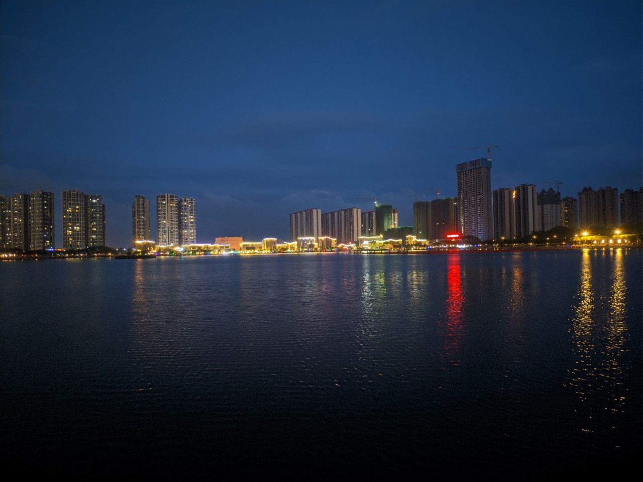 来到白石湖才发现钦州的夜景可以这么美!这次行走带来